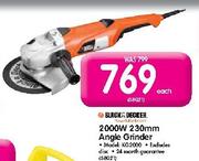 Black & Decker 2000W 230mm Angle Grinder-Each