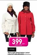 Legend Mid Length Belted Melton Jacket-Each