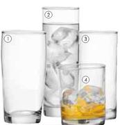 Consol Willy(18375),Zomble(18416),Hiball(18422),Whisky Glasses(18425)-340ml Per 48 Pack