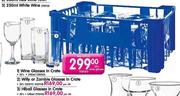 Wine Glasses In Crate(240ml)-30's