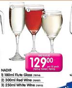 Nadir Flute Glass(180ml)-12 Pack 