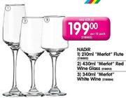 Nadir Merlot Red Wine Glass(430ml)-Per 12 Pack