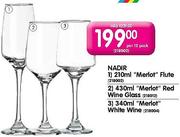 Nadir Merlot Flute(210ml)-Per 12 Pack