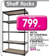 Tactix 36" 5 Shelf Rack Each