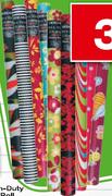 Designer Book Wrap-1m x 50cm Each