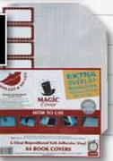 Magic Cover A4 Pre-Cut Self-Adhesive Book Covers-6 Pack