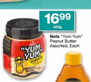 Nola"Yum Yum"Peanut Butter Assorted-400g Each
