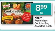 Knorr Fresh Ideas Cook-In-Bag Assorted-35g Each