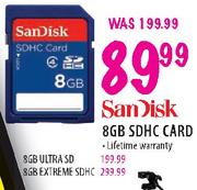 Sandisk SDHC Card-8GB