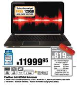 HP Pavilion dv6 6C50ei Notebook
