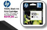 920XL Black Ink Print Cartridge-each