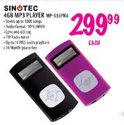 Sinotec 4GB MP3 Player (MP-535PK4)