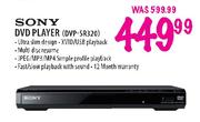Sony DVD Player (DVP-SR320)