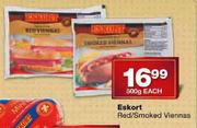 Eskort Red/Smoked Viennas-500gm-Each