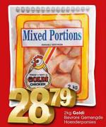 Goldi Bevrore Gemengde Hoenderporsies-2kg