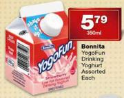 Bonnita Yogofun Drinking Yoghurt-350ml