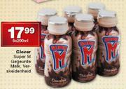 Clover Super M Gegeurde melk,Verskeidenheid-6 x 200ml