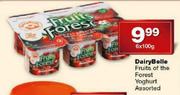 DairyBelle Fruits Of The Forest Yoghurt Assorted-6 x 100g