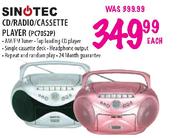 Sinotec CD/Radio/Cassette Player (PC7052P)