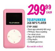 Telefunken 2GB MP3 Player (TMP-200B)