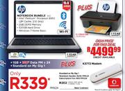 HP Notebook Bundle (630) + 3-in-1 Printer + K3772 Modem