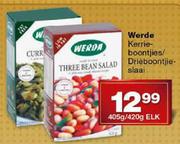 Werde Kerrie-Boontjies/Drieboontjie Slaai-405g/420g Elk