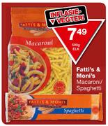 Fatti's & Moni's Macroni/Spaghetti-500g