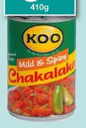 Koo Chakalaka Verskeidenheid Elk-410g