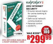 Kapersky 2012 Anti Virus-1 User