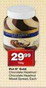 Pot O' Gold Chocolate Hazelnut/Chocolate Hazelnut Mixed Spread-750g
