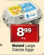 Nulaid Large Canola Eggs-6's