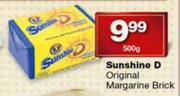 Sunshine D Original Margarine Brick-500g