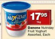 Danone Nutriday Fruit Yoghurt Assorted-1kg