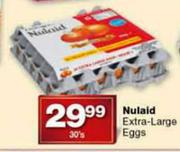 Nulaid Extra-Large Eggs-30's