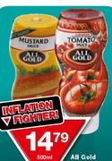 All Gold Squeeze Bottle Sause Assorted-500Ml