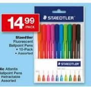 Staedtler Fluorescent Ballpoint Pens-10's