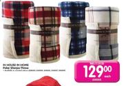 In House In Home Polar Sherpa Throw-Each