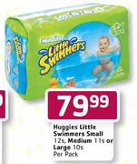 Huggies Little Swimmers Small-12's, Medium-11's Or Large-10's-Per Pack