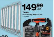 Tactix Double Ring Wrench Set-8 Piece Per Set