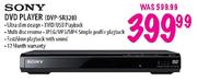 Sony DVD Player-DVP-SR320