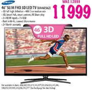 Samsung Slim FHD 3D LED TV-46"