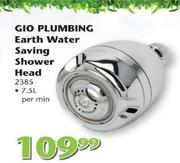 Gio Plumbing Earth Water Saving Shower Head-Per Min