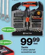 Tactix T-Drive Ratchet Screwdriver Set-48 Piece