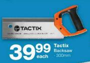 Tactix Backsaw-300mm Each