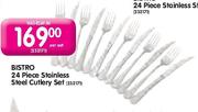 Bistro 24 Piece stainless Steel Cutlery set