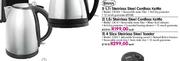 Swan 1.8L Stainless Steel Cordless Kettle Each