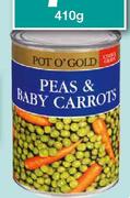 Pot O' Gold Baby Peas & Carrots-410g