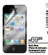 Body Glove IPhone 4G Anti-Glare Screenguard 2 Pack