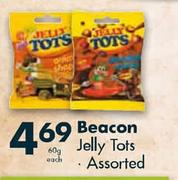 Beacon Jelly Tots Assorted-60g Each