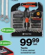 Tactix T-Drive Ratchet Screwdriver Set-48 Piece